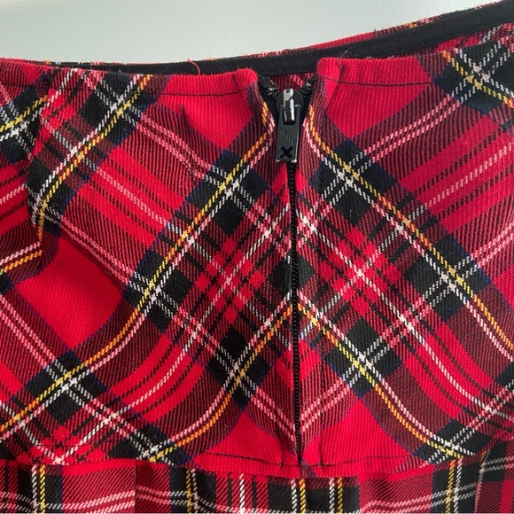 Tripp NYC Red Plaid Mini Skirt - Picture 6 of 8